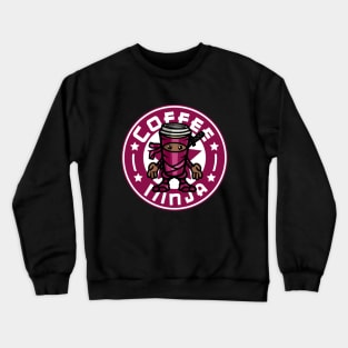 Coffee Ninja - Pink Crewneck Sweatshirt